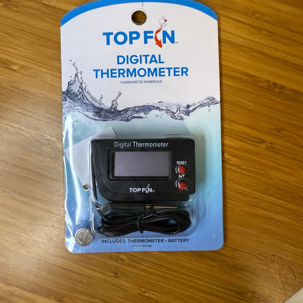 New in Box; Top Fin® Digital Aquarium Thermometer